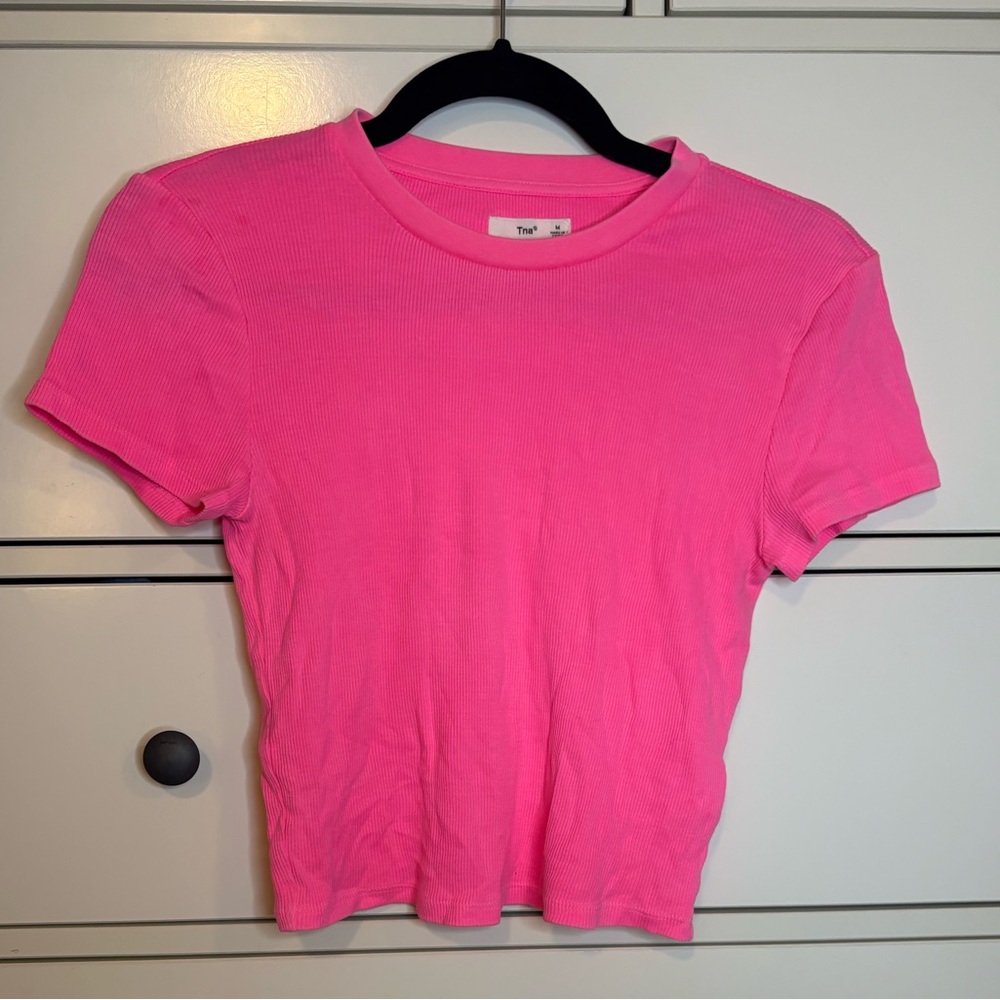 Aritzia TNA pink shirt medium